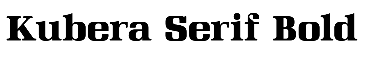 Kubera Serif Bold